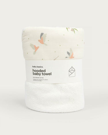Terry Hooded Baby Towel - Galah