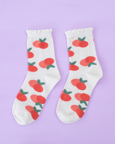 Adult Cashmere Socks | Peachy Keen - Merino & Me