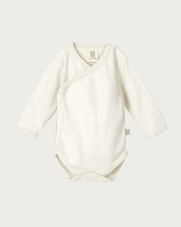 Cotton Kimono Bodysuit - Cream