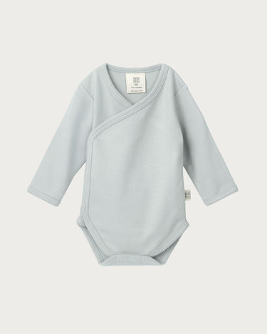 Cotton Kimono Bodysuit - Sky