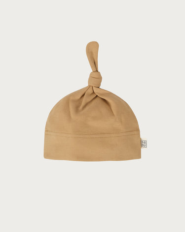 Cotton Knotted Beanie - Marigold