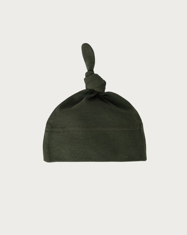 Cotton Knotted Beanie - Moss