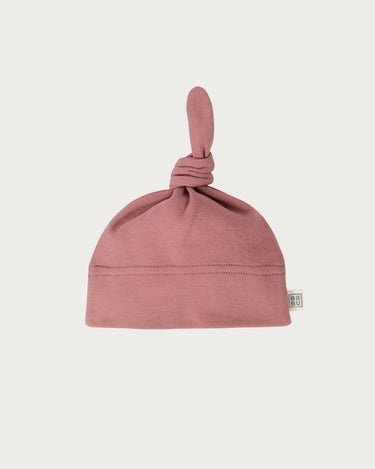 Cotton Knotted Beanie - Rose