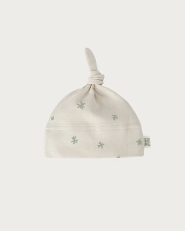 Cotton Knotted Beanie - Sage Star