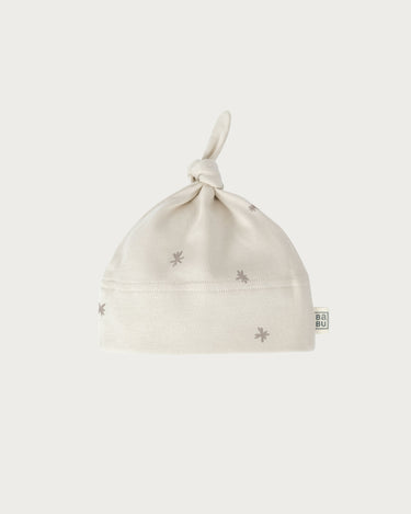 Cotton Knotted Beanie - Walnut Star