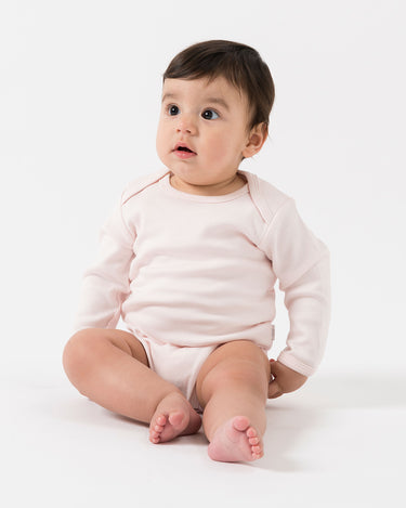 Cotton Long Sleeve Bodysuit - Petal