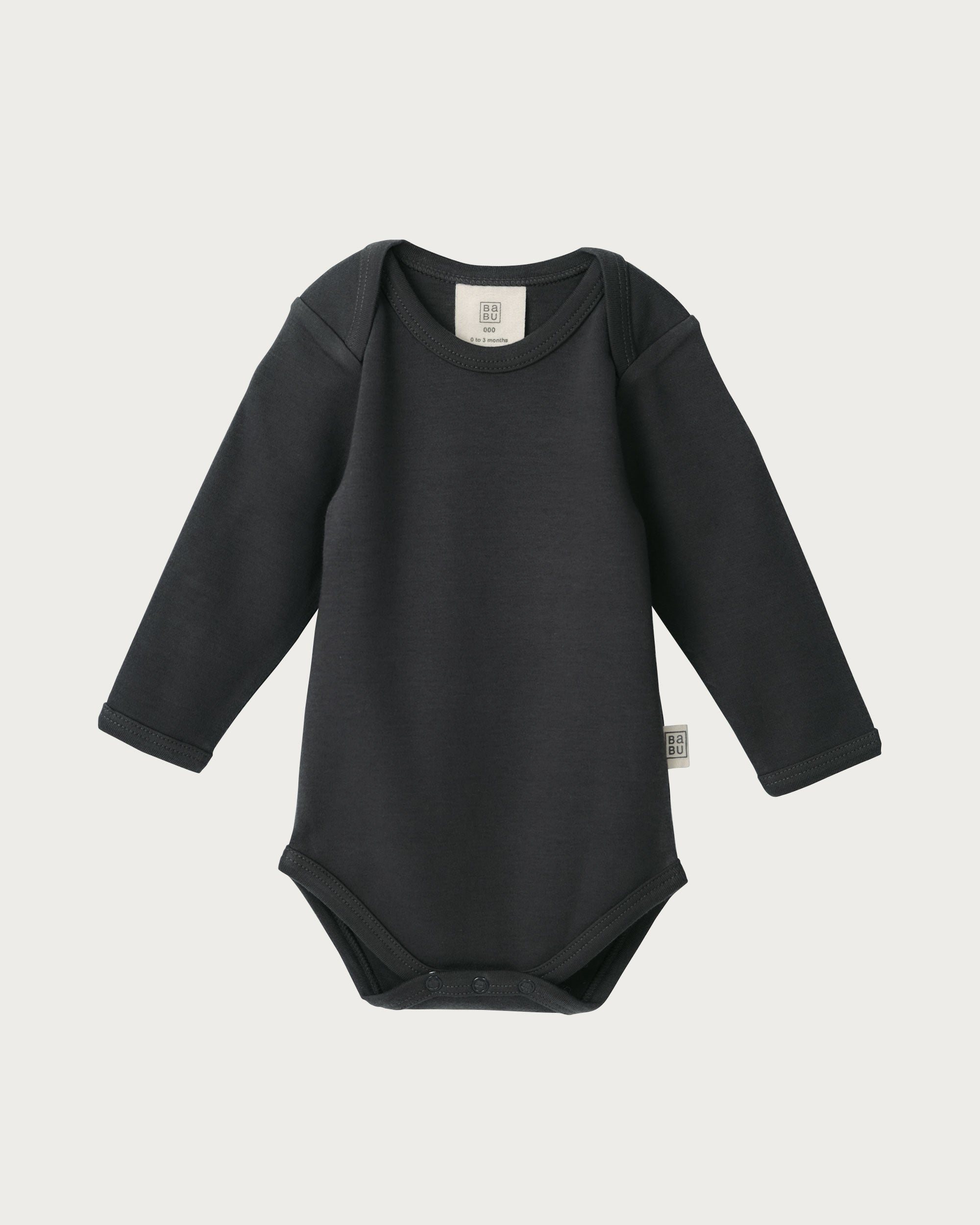 Long Sleeve Bodysuit - Charcoal