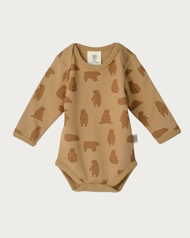 Cotton Long Sleeve Bodysuit - Chubby Bear