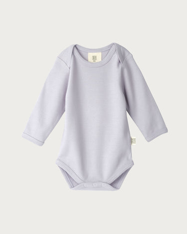 Cotton Long Sleeve Bodysuit - Lavender
