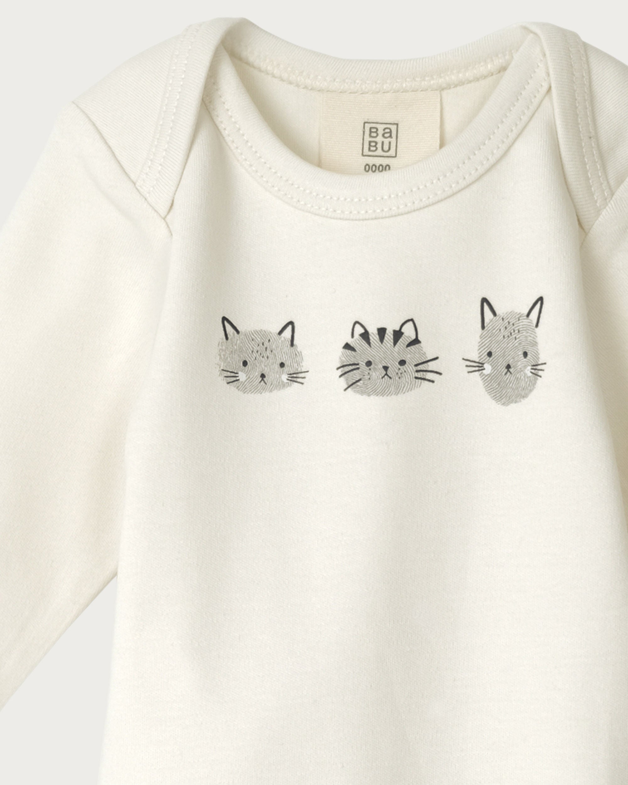 Long Sleeve Bodysuit - Cats