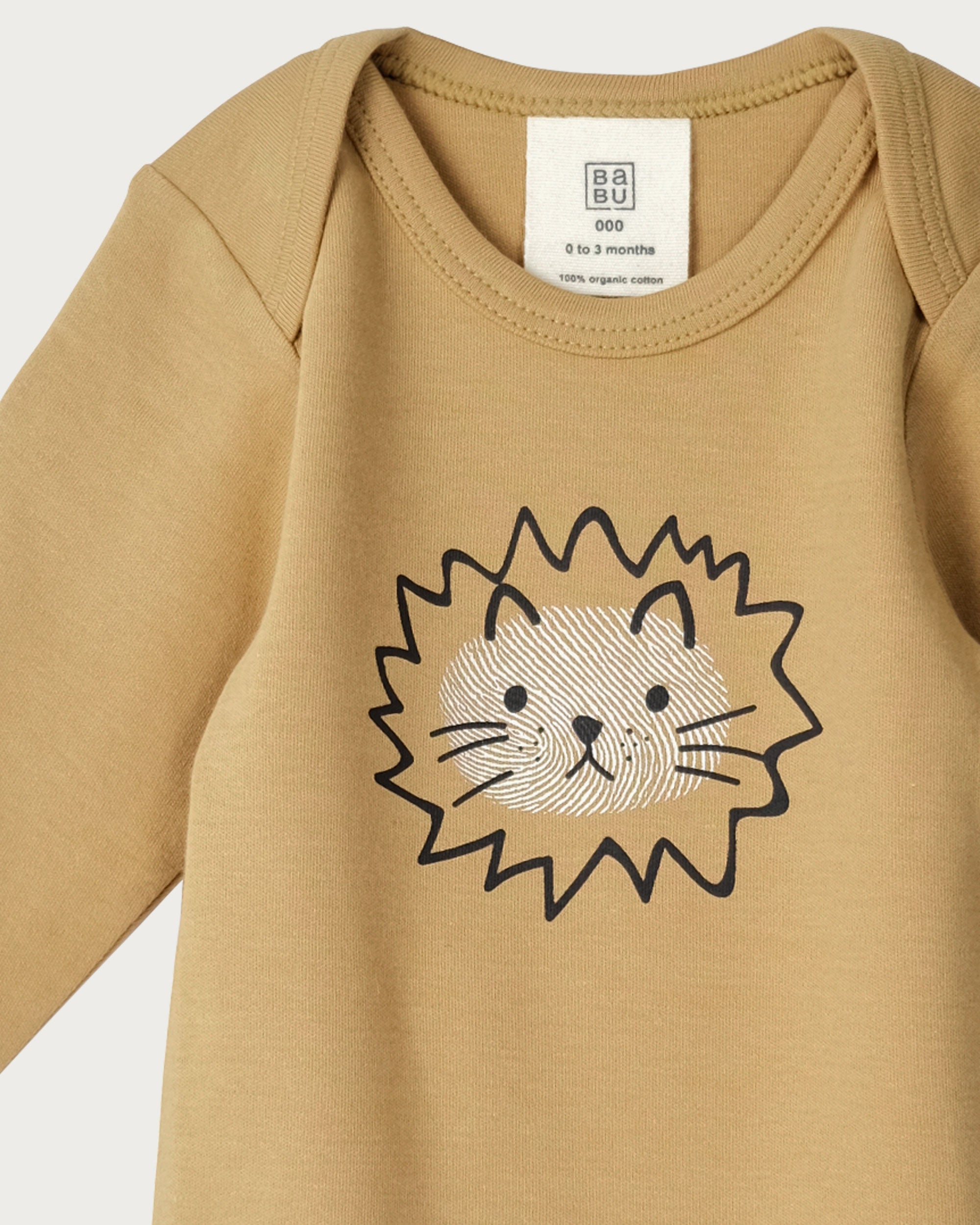 Long Sleeve Bodysuit - Lion