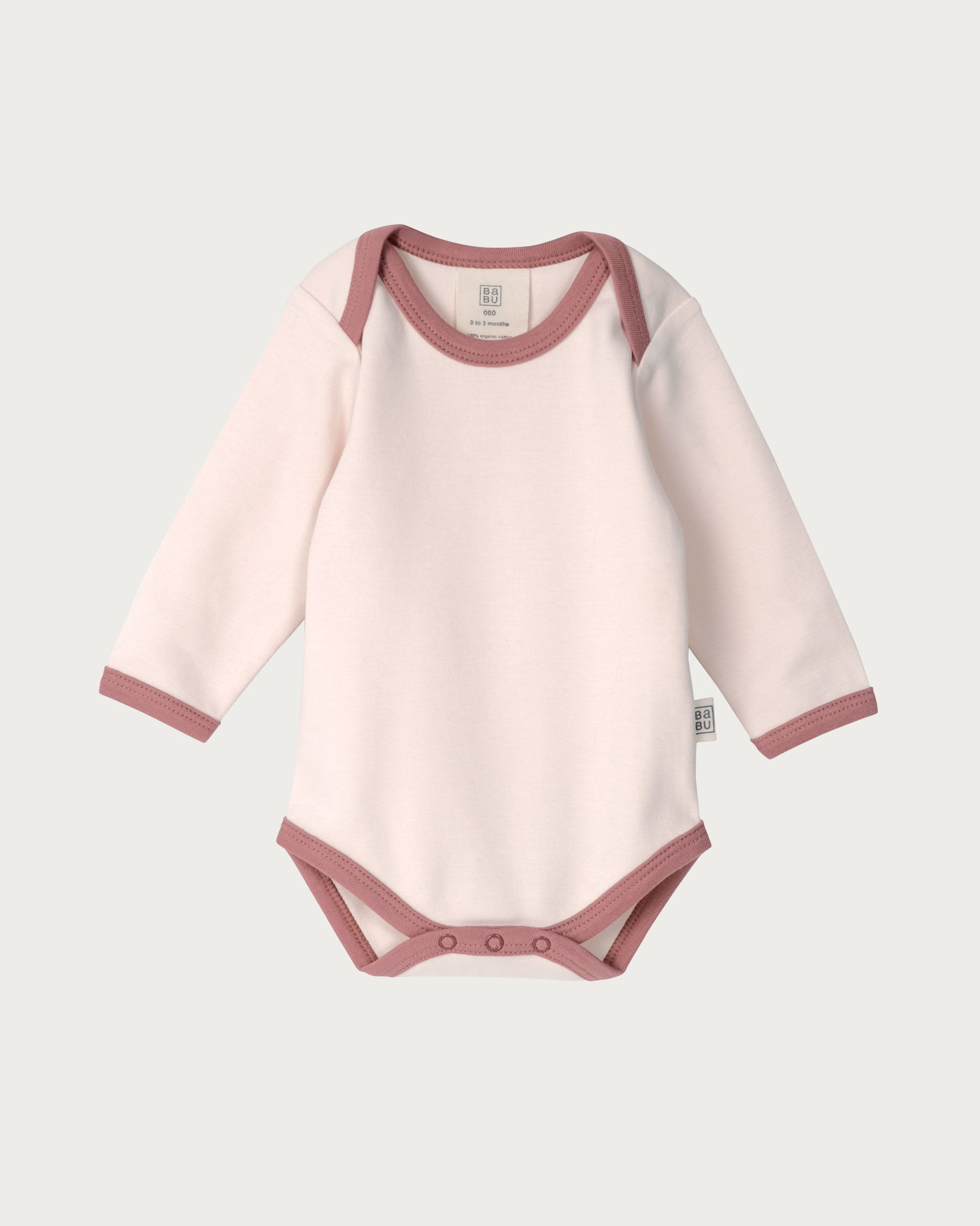 Long Sleeve Bodysuit - Petal Contrast