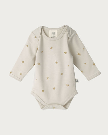 Cotton Long Sleeve Bodysuit - Marigold Star
