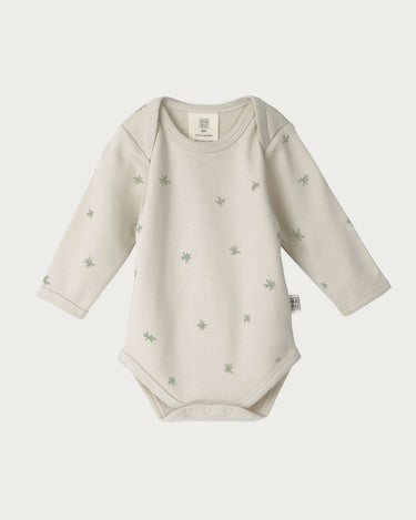 Cotton Long Sleeve Bodysuit - Sage Star