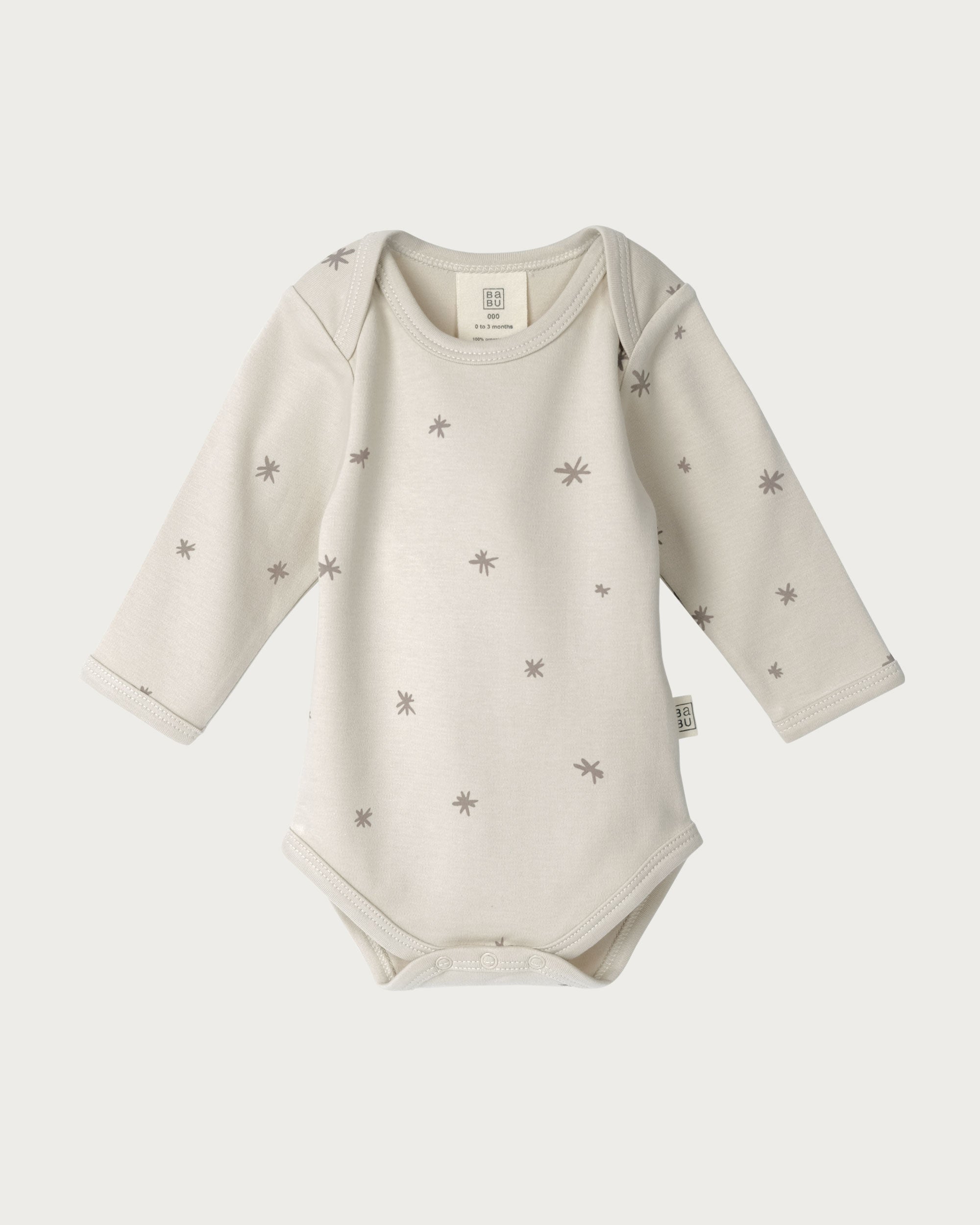 Long Sleeve Bodysuit - Walnut Star