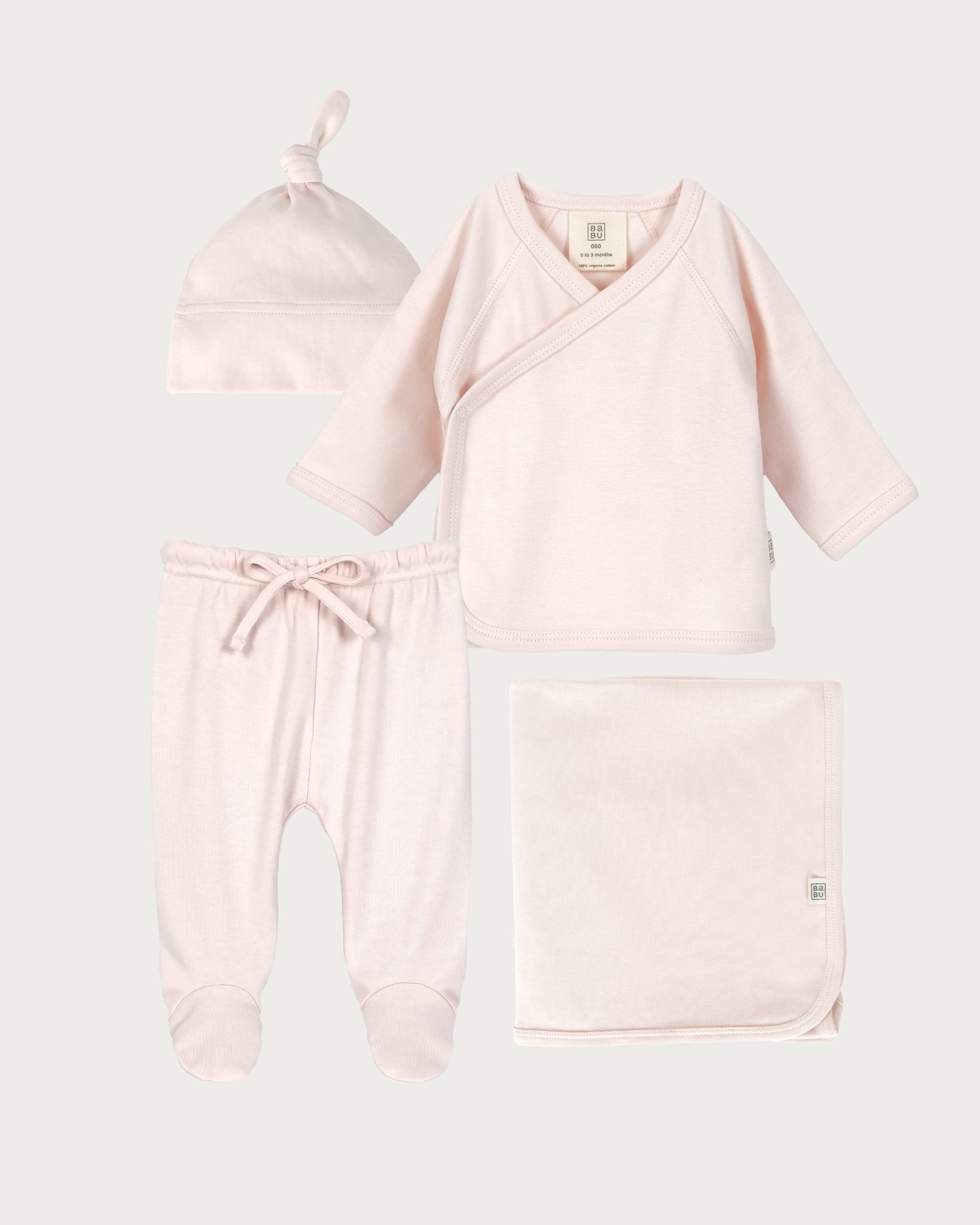 Welcome Home Newborn Layette Set - Petal