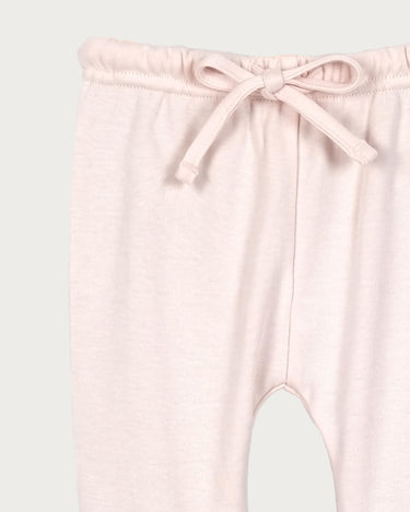 Cotton Footed Leggings - Petal