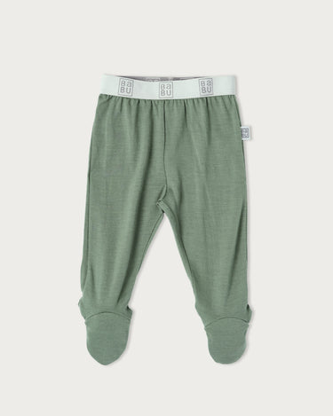 Merino Footed Leggings - Sage