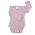 Long Sleeve Bodysuit | Blush - Merino & Me