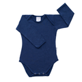 Long Sleeve Bodysuit | Navy - Merino & Me