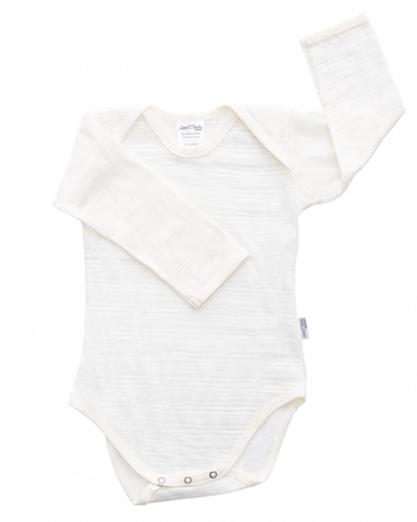 Long Sleeve Bodysuit | Vanilla - Merino & Me