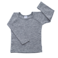 Long Sleeve Top | Grey Marle - Merino & Me