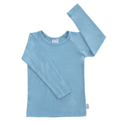 Long Sleeve Top | Sky Blue - Merino & Me