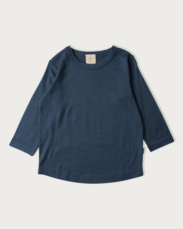 Babu Merino Long Sleeve Tee - Denim