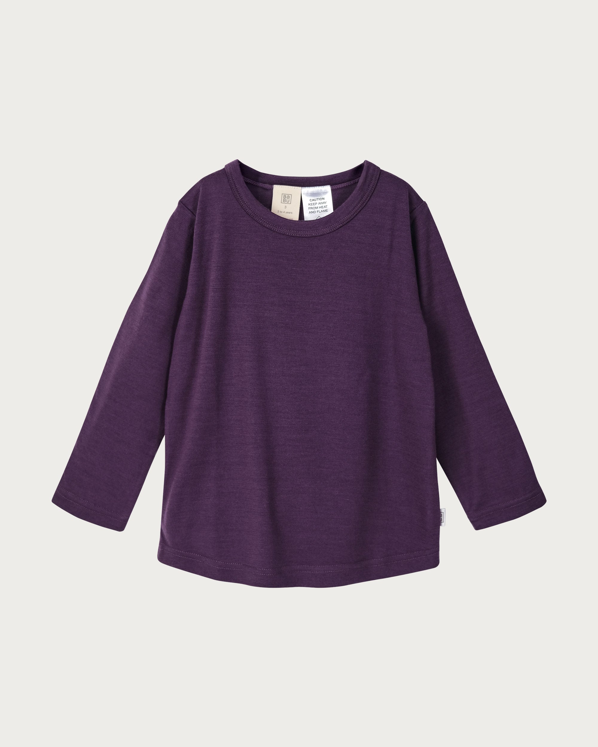 Merino Long Sleeve Tee - Plum