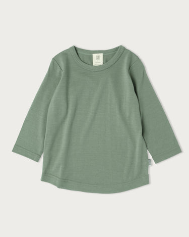 Babu Merino Long Sleeve Tee - Sage