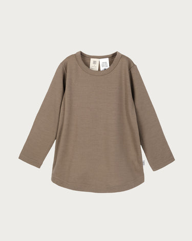 Merino Long Sleeve Top - Walnut