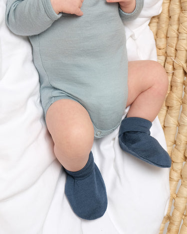 Merino Booties - Denim