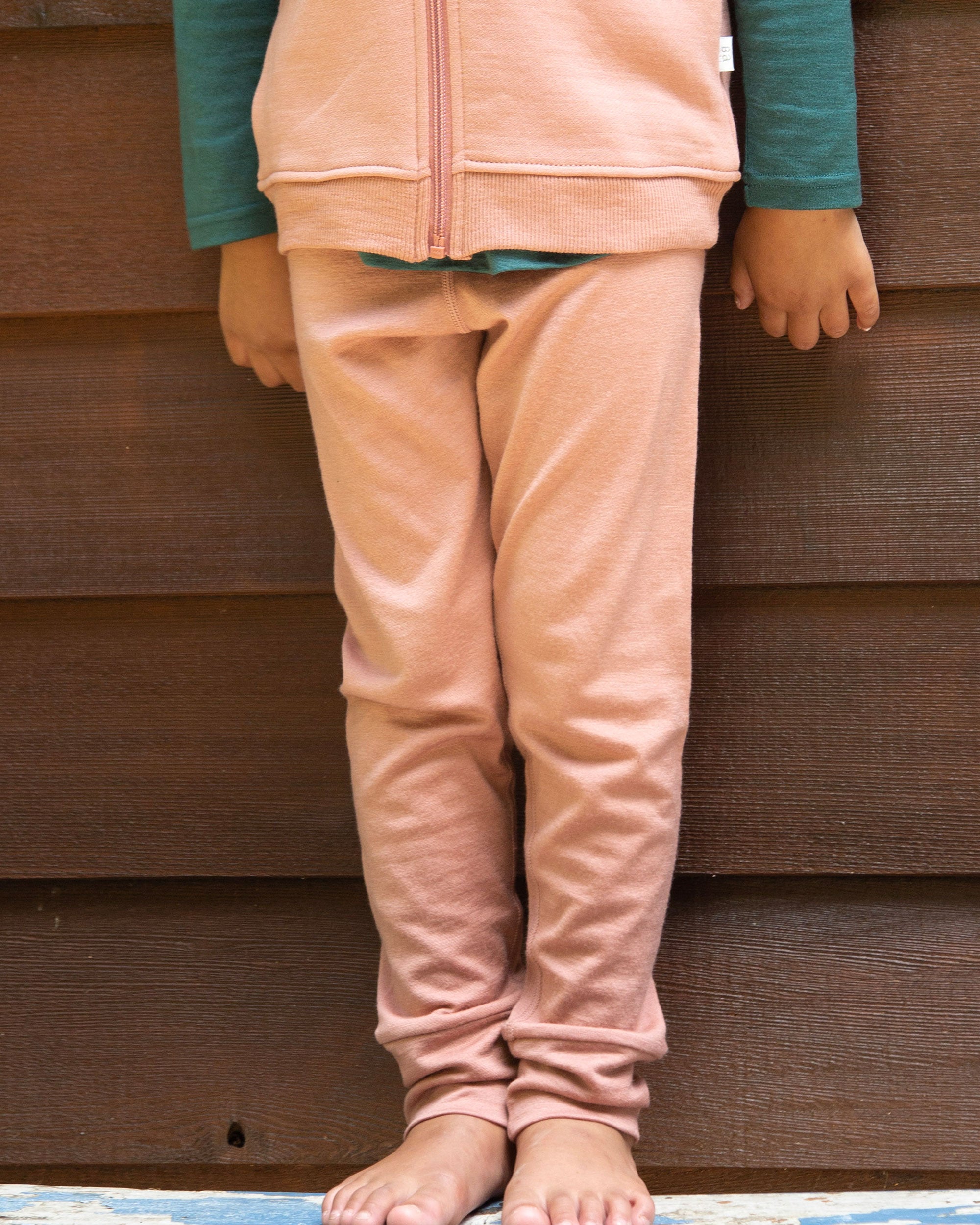 Merino Cuffed Pants - Rose