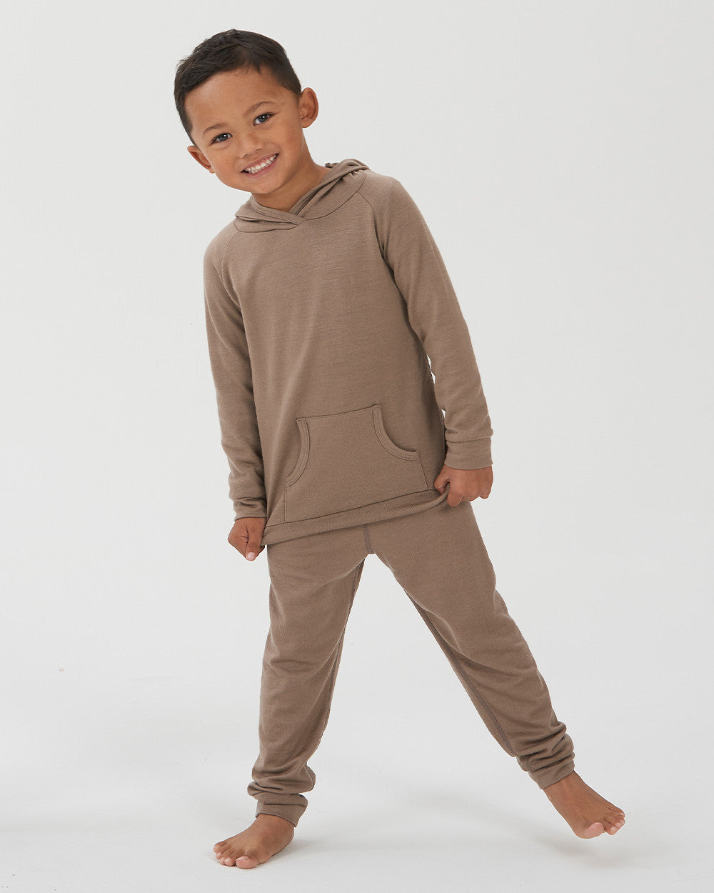 Merino Cuffed Pants - Walnut