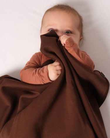 Fleece Merino Blanket - Chocolate