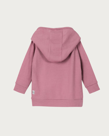 Babu Merino Hoodie - Blossom - back view