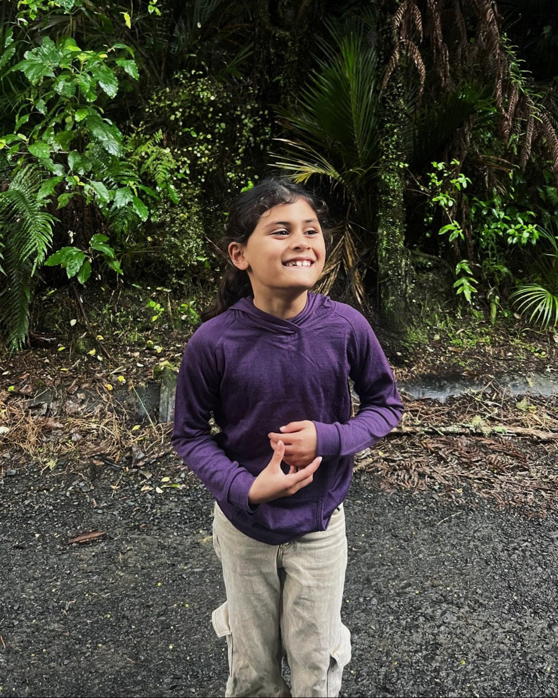 Merino Hoodie - Plum