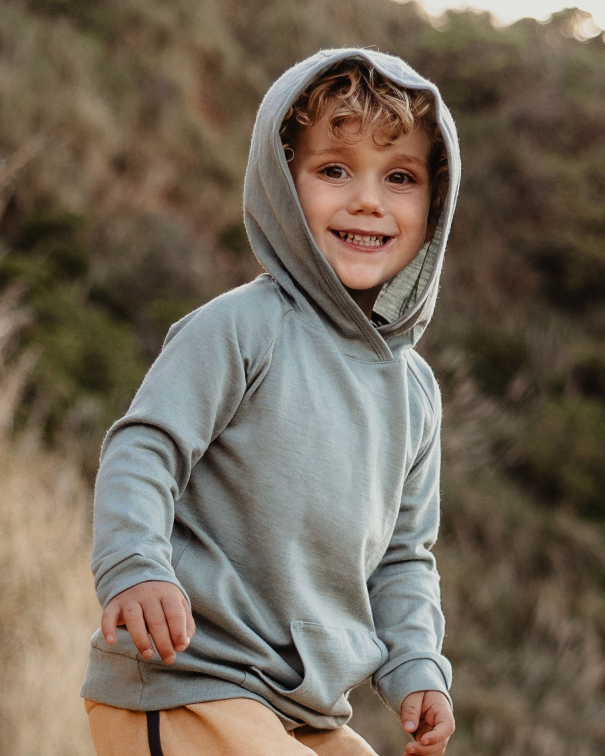 Merino Hoodie - Sage