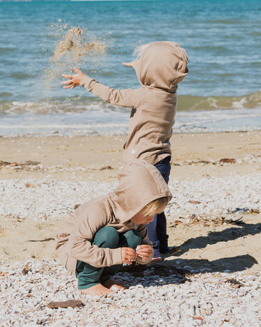 Babu Merino Hoodie - Walnut - view 3