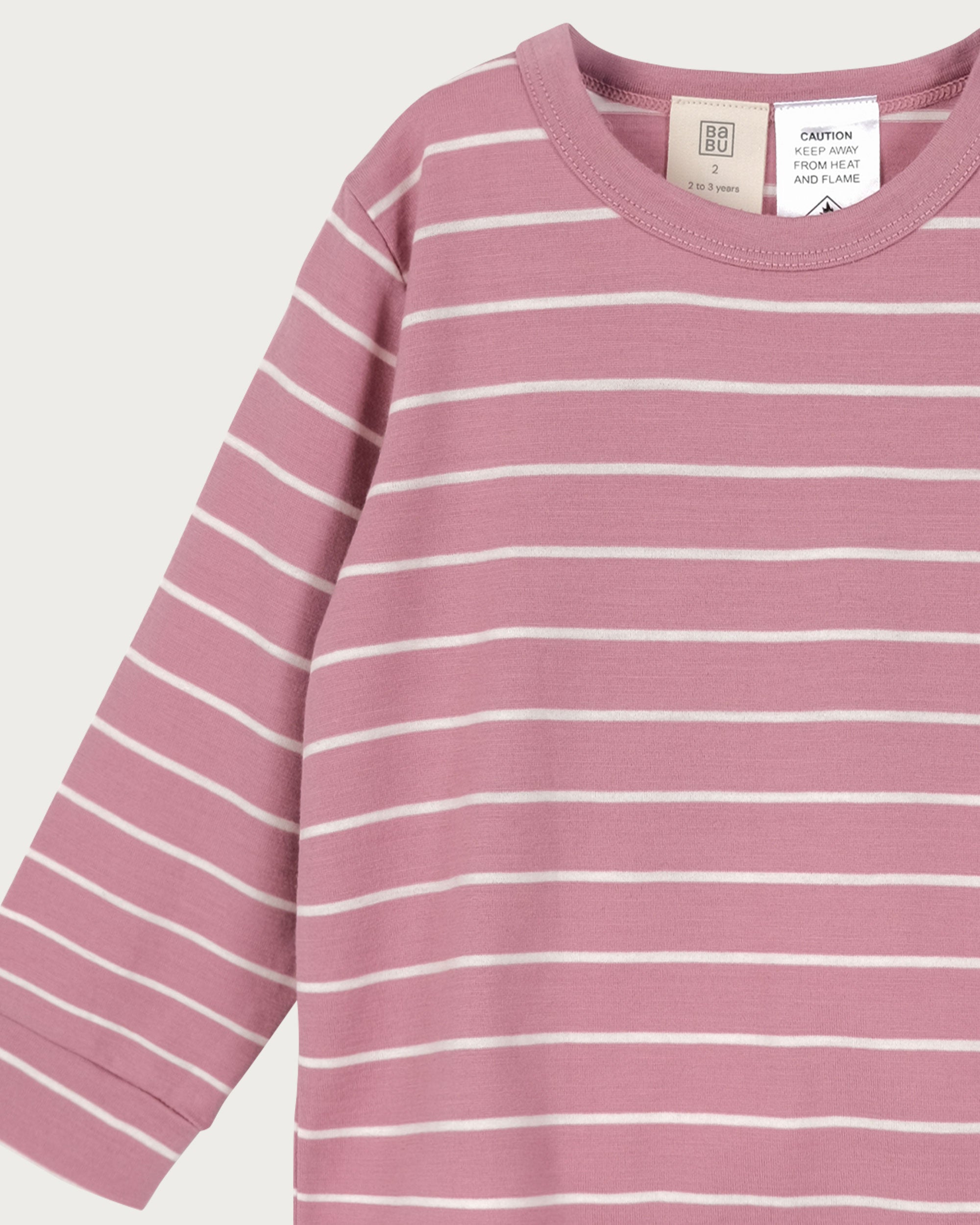 Merino PJ Set - Blossom Stripe