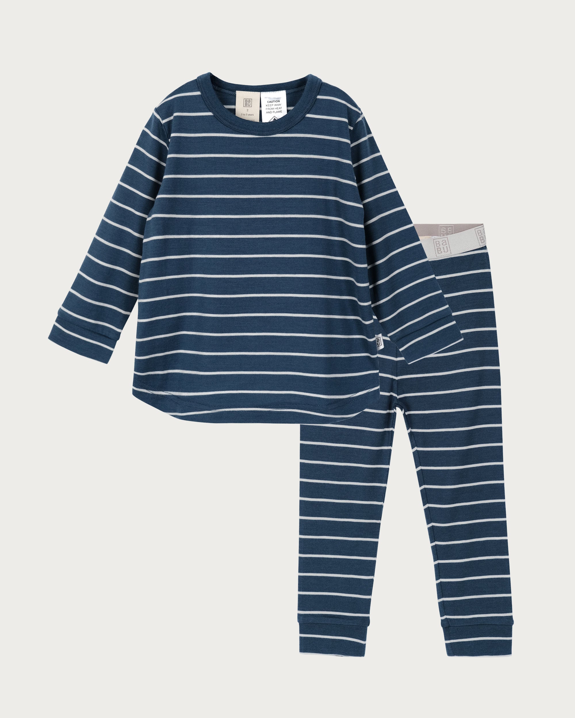 Merino PJ Set - Denim Stripe