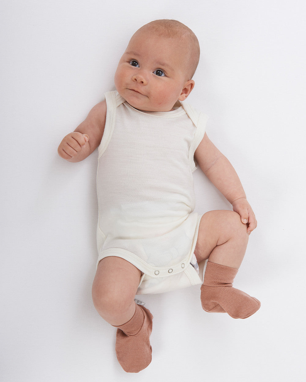Merino Singlet Bodysuit - Cream