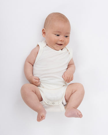 Babu Merino Singlet Bodysuit - Cream - view 3