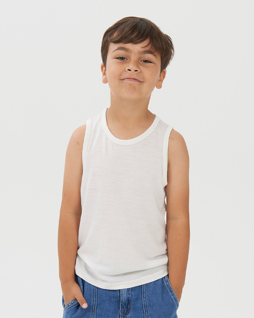 Merino Singlet - Cream