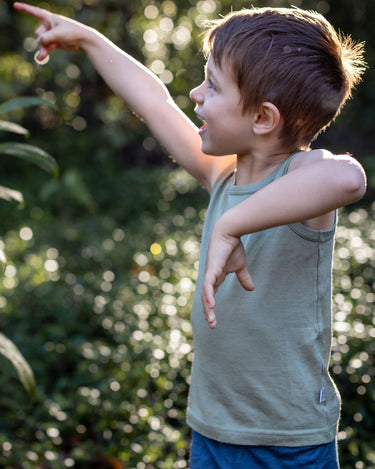 Babu Merino Singlet - Sage - view 2