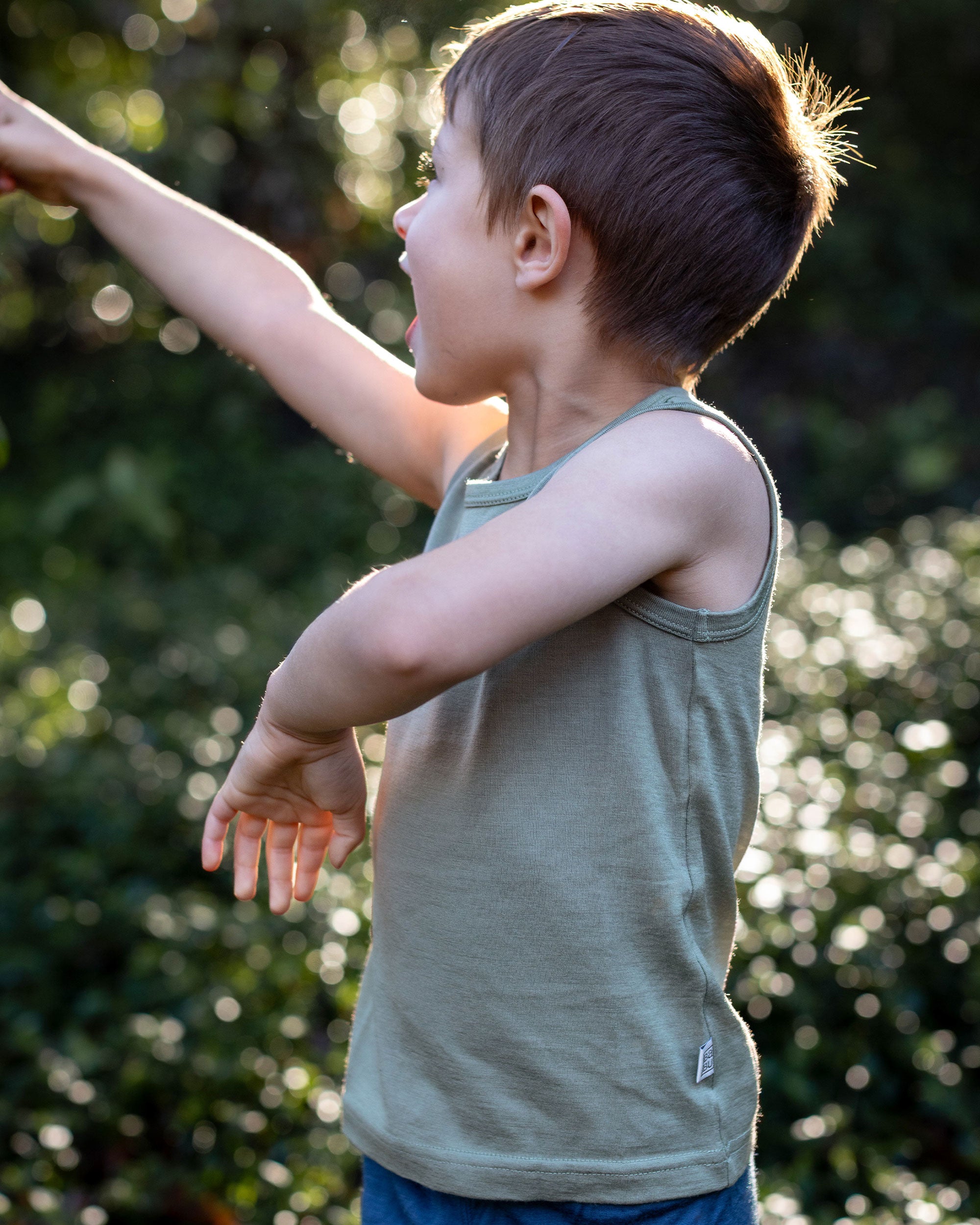 Merino Singlet - Sage