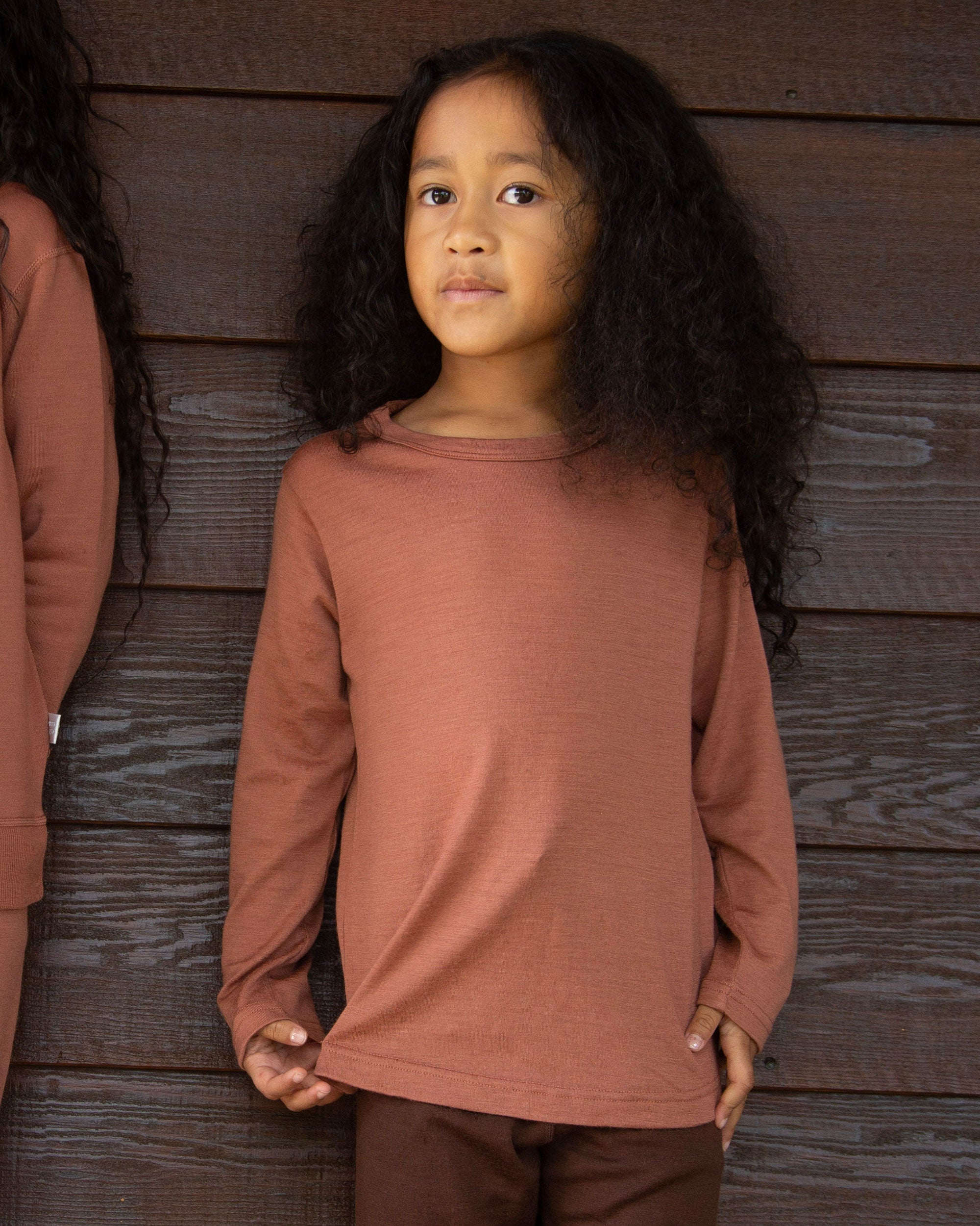 Merino Long Sleeve Tee - Copper
