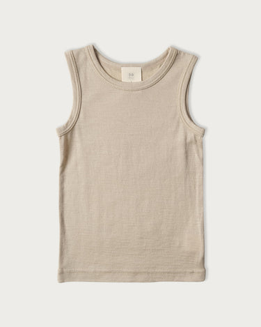 Merino Singlet - Mushroom