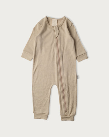 Merino Footless Onesie - Prem