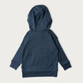 Babu Merino Hoodie - Denim - back view